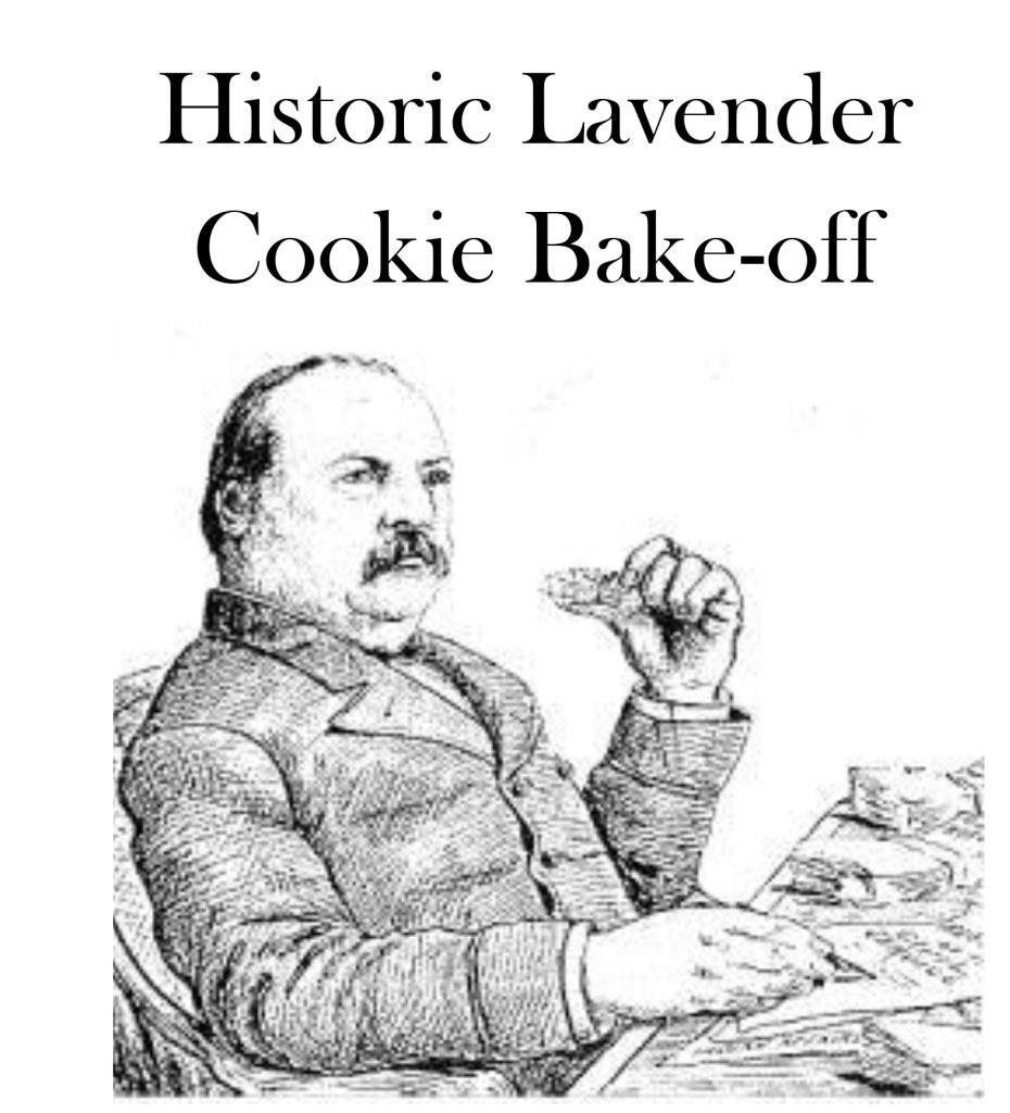 July 4th Ice Cream Social Historic Bake off Lavender Cookies